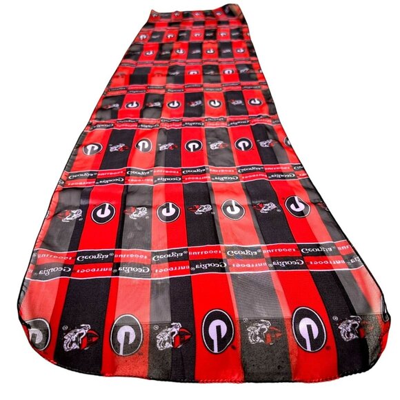 VTG University Georgia Scarf UGA Football Bulldogs Dawgs 58 in L x 12 in NWT - Picture 5 of 12